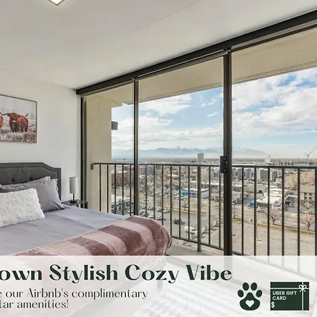 Appartement Downtown Stylish Cozy Vibe Work Area Free Pkg Gym